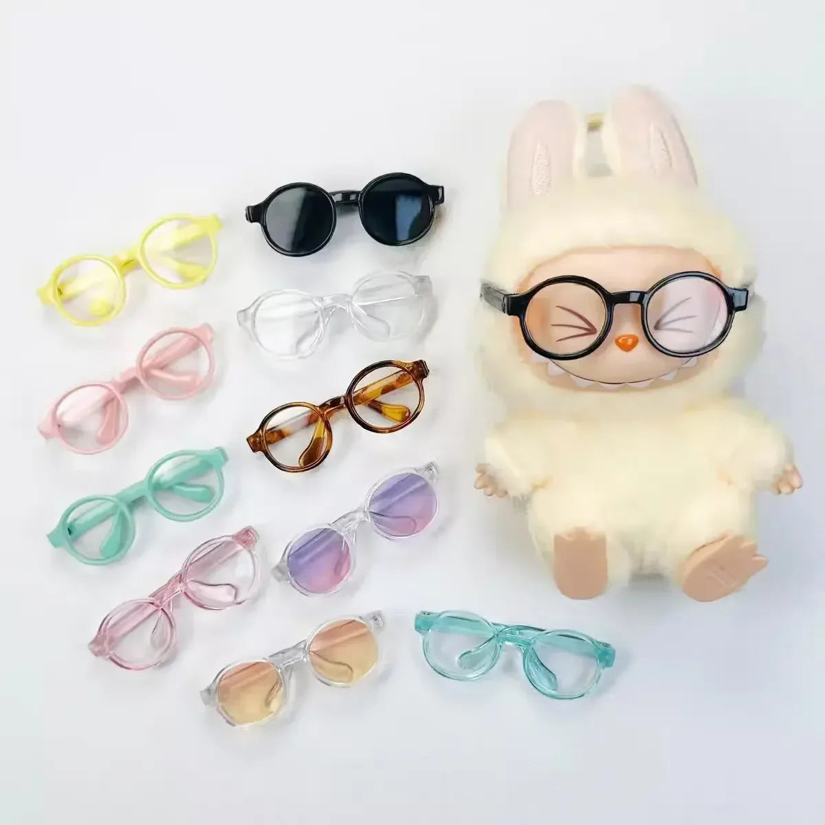 Labubu 6.5cm Transparent Plastic Glasses